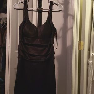 Satin black dress